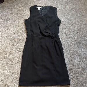 Classic Kenneth Nolan LBD Little Black Dress Sleeveless Wrap Sheath Size 6